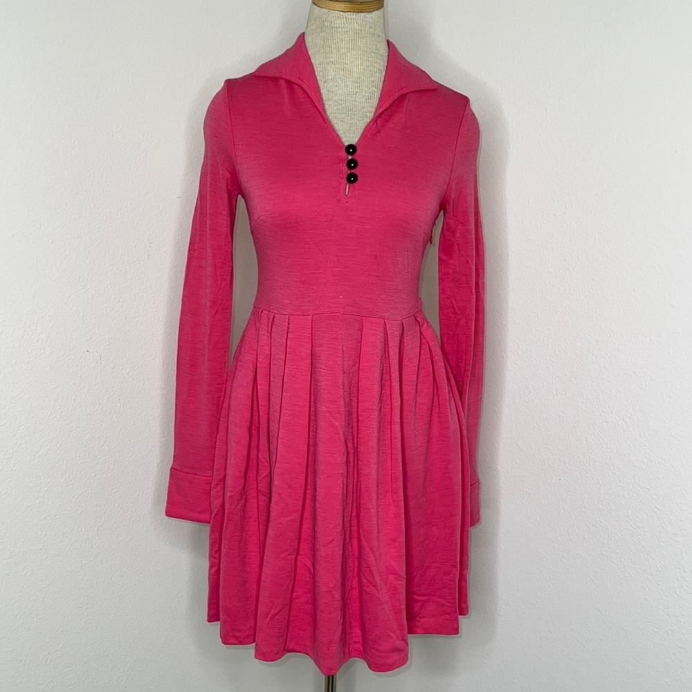 🔹 Original Milly Wool Barbie Pink Dress